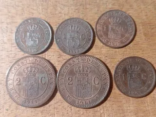 Monedas Alfonso XIII Por la G de Dios