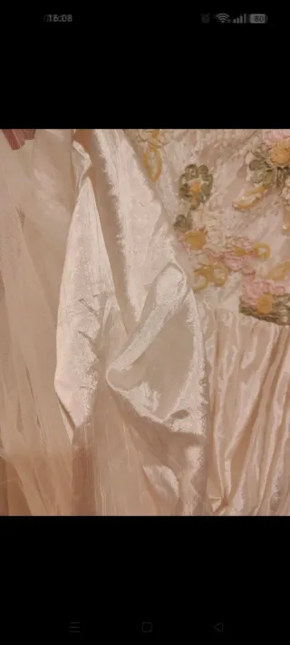 Vestido de novia seda talla 36