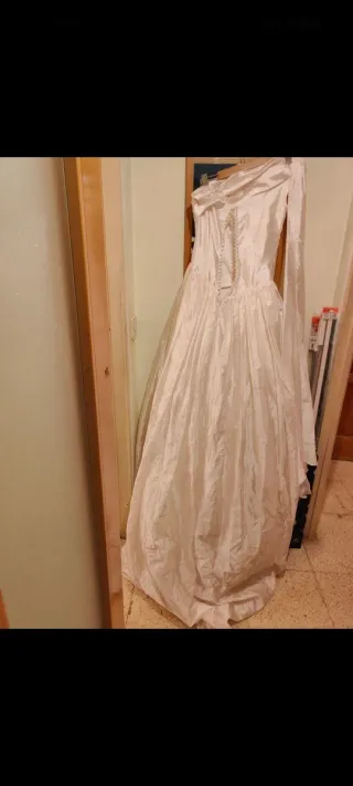 Vestido de novia seda talla 36