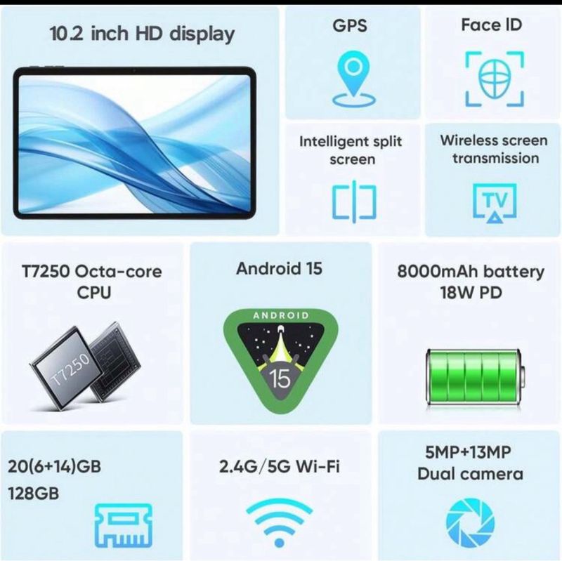 Tablet COOPERS Android 15 32GB afbeelding 2