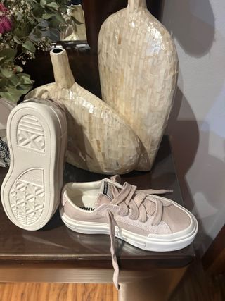 Zapatillas Converse All Star Beige/Rosa
