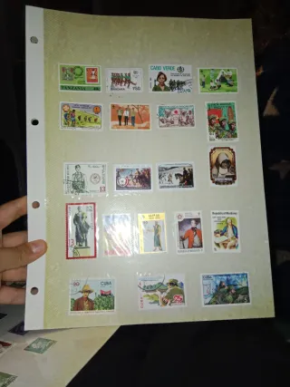 Colección de sellos de varios países