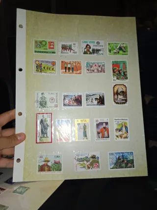 Colección de sellos de varios países