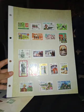 Colección de sellos de varios países