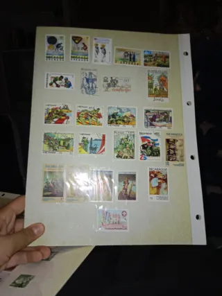 Colección de sellos de varios países