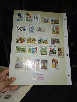 Colección de sellos de varios países