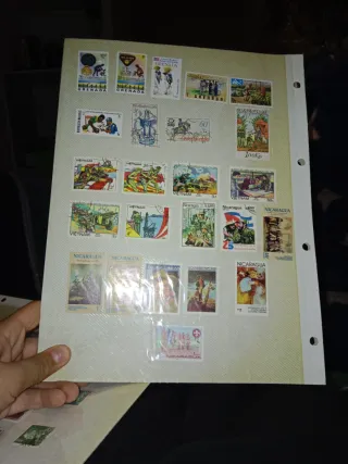 Colección de sellos de varios países