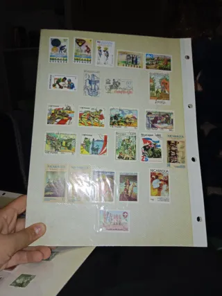 Colección de sellos de varios países