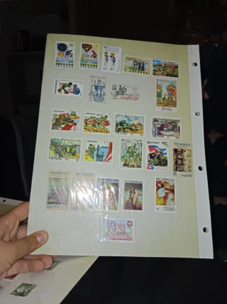 Colección de sellos de varios países