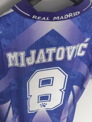 Maglietta calcio retro Real Madrid. Mijatovic. XL