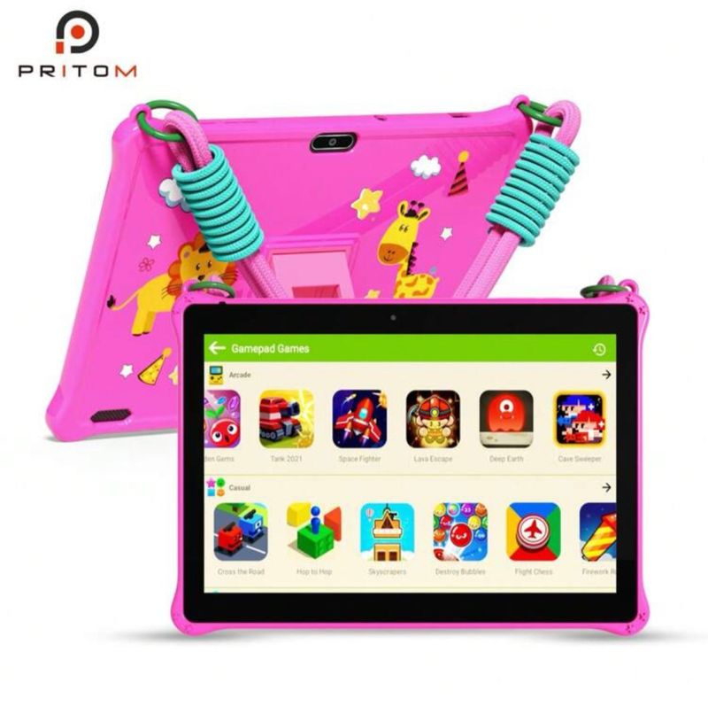 Tablet PRITOM 10 Niña Rosa Funda Protectora