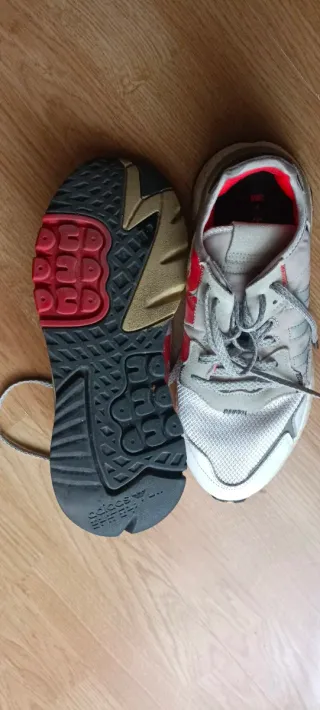 Adidas Nite Jogger 3M Hombre Gris/Rojo