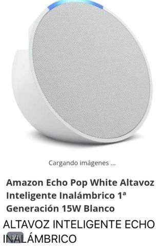 Amazon Echo Pop Altavoz Inteligente Blanco