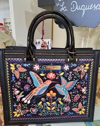 Bolso Nicole Lee Negro Multicolor
