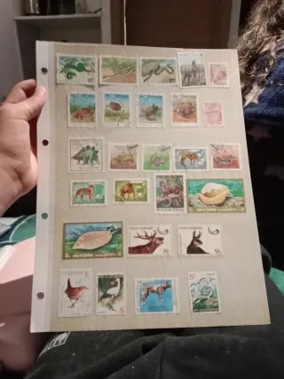 Colección Sellos Animales y Paisajes