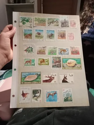 Colección Sellos Animales y Paisajes