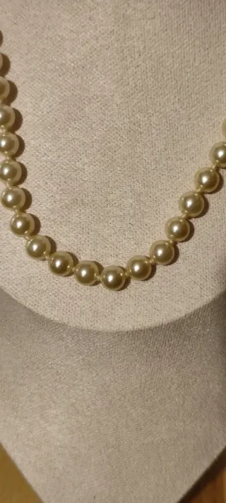 Collana perle vintage con chiusura gioiello