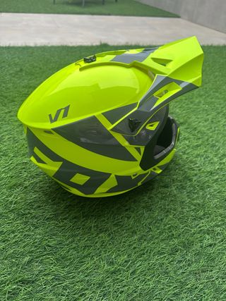 Casco Fox Motocross V1 Amarillo