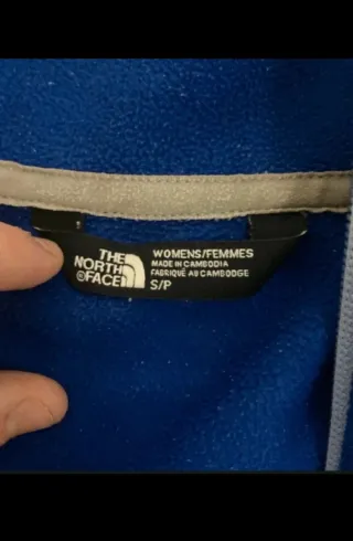 Te north face blue fullzip fleece jacket polar