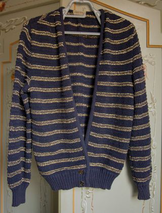 Cardigan Gabry Tricot righe oro tg 44