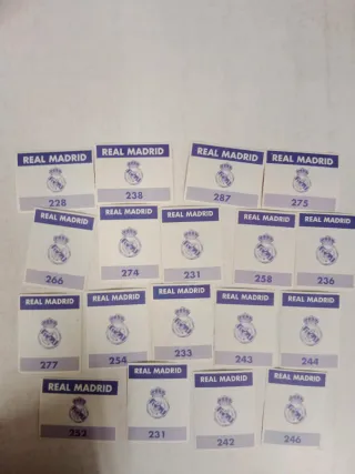 Cromos Baloncesto Real Madrid