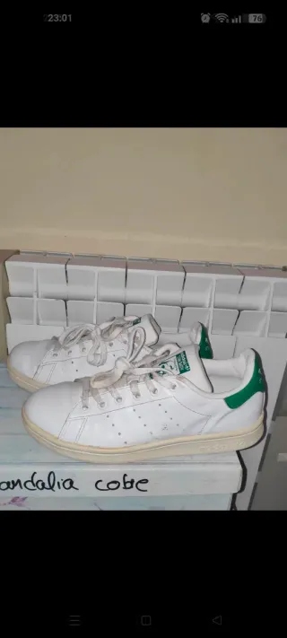 Zapatillas Adidas Superstar Talla 40 Beige/Oro