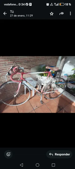 Bicicleta de carretera vintage