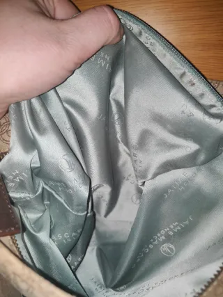 Bolso piel auténtica negro