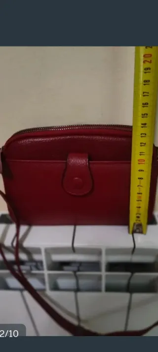 Bolso piel auténtica negro