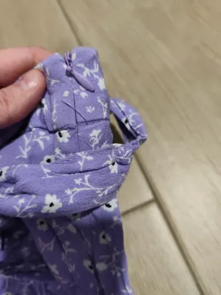 Falda-pantalón Zara Lila Estampada