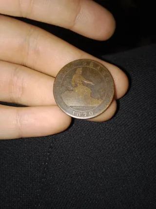 Moneda 10 céntimos 1870