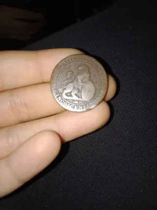 Moneda 10 céntimos 1870