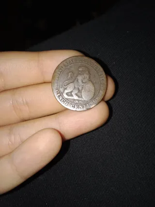Moneda 10 céntimos 1870
