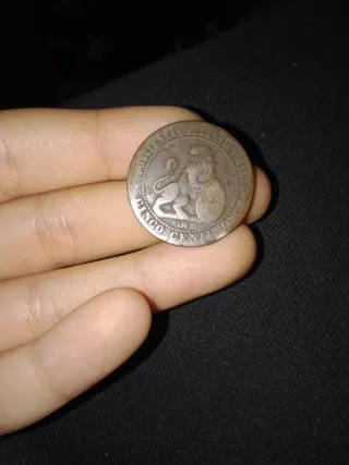 Moneda 10 céntimos 1870