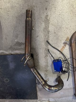 Escape completo recto,trasero con valvulas GTI VII