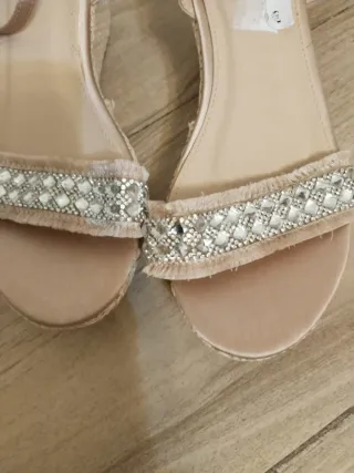 Sandalias Zara Beige Talla 35