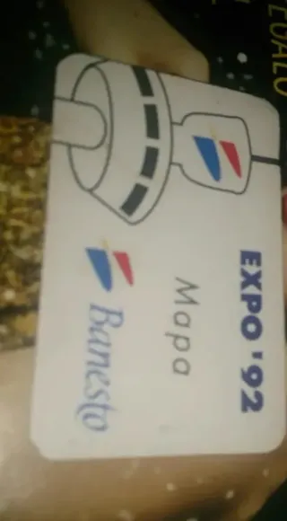 Mapa EXPO 92 Banesto. Desplegable/Extensible.