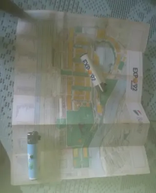 Mapa EXPO 92 Banesto. Desplegable/Extensible.