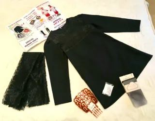 Vestido de mantilla para niña