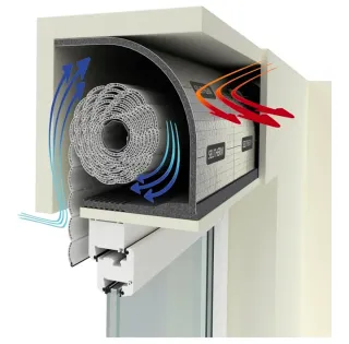 7 unidades de Aislamiento para caja de persiana