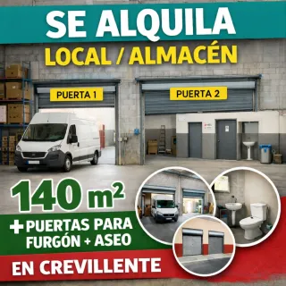 ALQUILER LOCAL ALMACEN 140m2