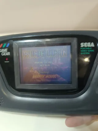 Consola Sega Game Gear Gris funcionando