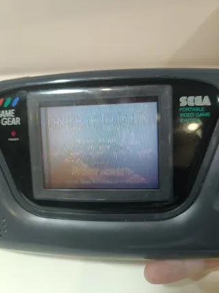 Consola Sega Game Gear Gris funcionando