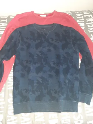 Lote 3 sudaderas: negra, azul, roja