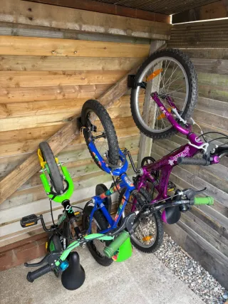 Soporte Pared Bicicleta Negro