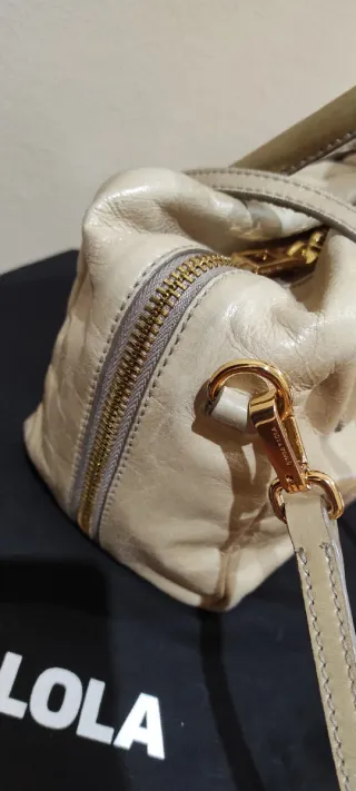Bolso Bimba y Lola Piel Beige y Dorado