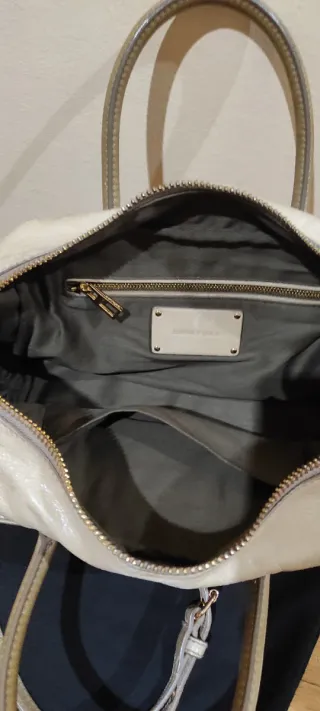 Bolso Bimba y Lola Piel Beige y Dorado