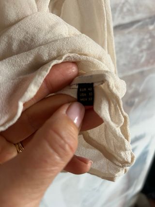 Blusa Massimo Dutti Seda Talla 42
