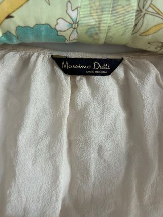 Blusa Massimo Dutti Seda Talla 42