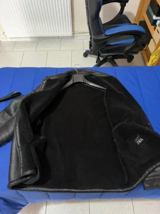 Giacca Zara ecopelle nera